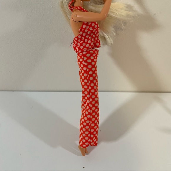 Vintage Mattel 1974 Barbie Best Buy Polka Dot Halter & Pants Outfit #7813 - Picture 5 of 10